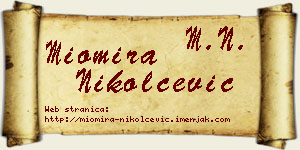 Miomira Nikolčević vizit kartica